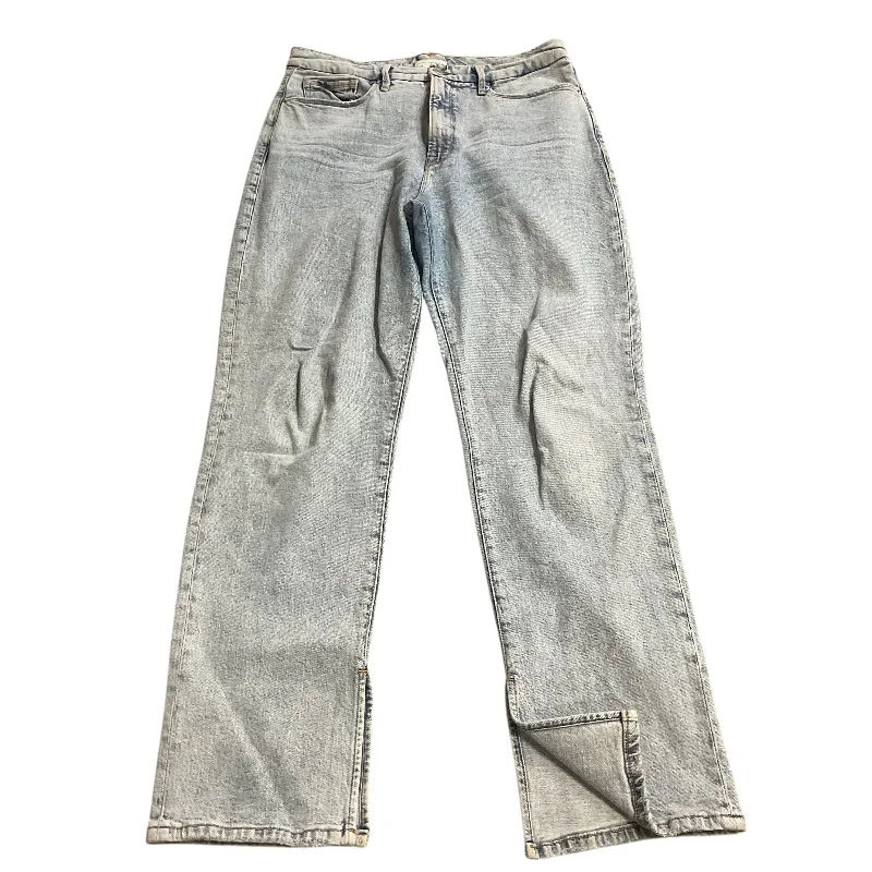 Designer Skinny Men's JeansJeans Boyfriend By Good American In Blue Denim, Size: 10