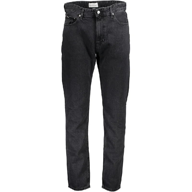 Men's Straight-Leg Jeans in Dark WashCalvin Klein Chic Washed Effect Dad Men's Jeans