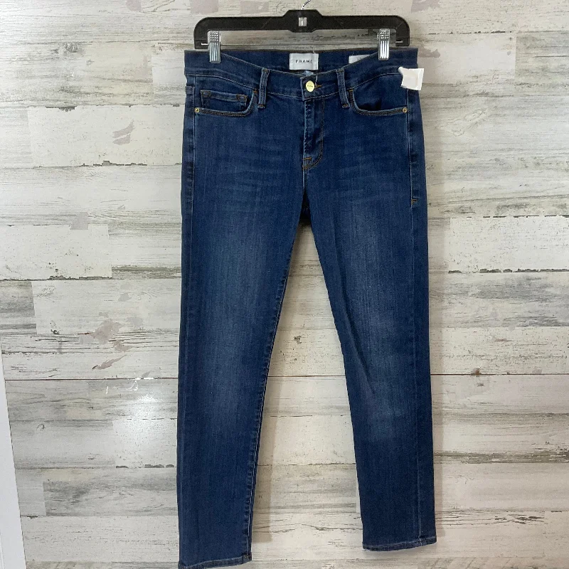 Men's Jeans for SportsJeans Skinny By Frame In Blue Denim, Size: 2