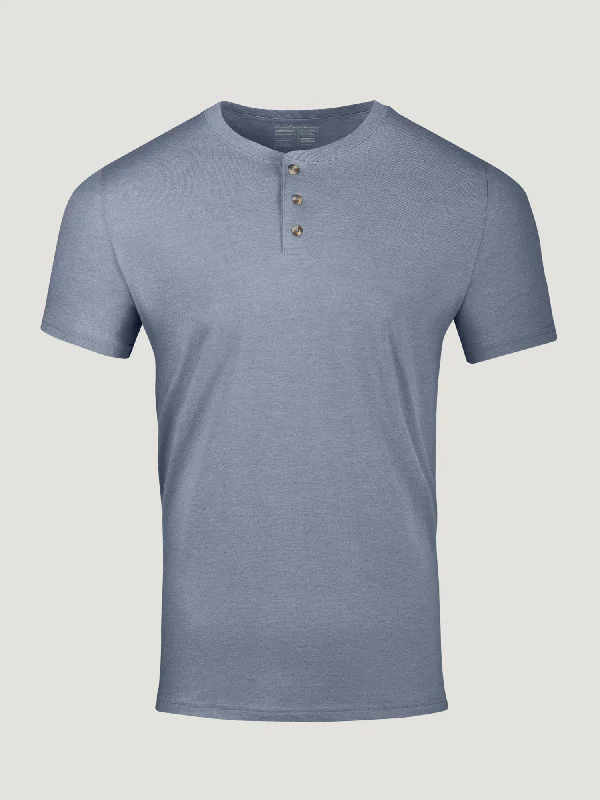 Men's Shirts with Pleated HemlinesWedgewood Short Sleeve Henley