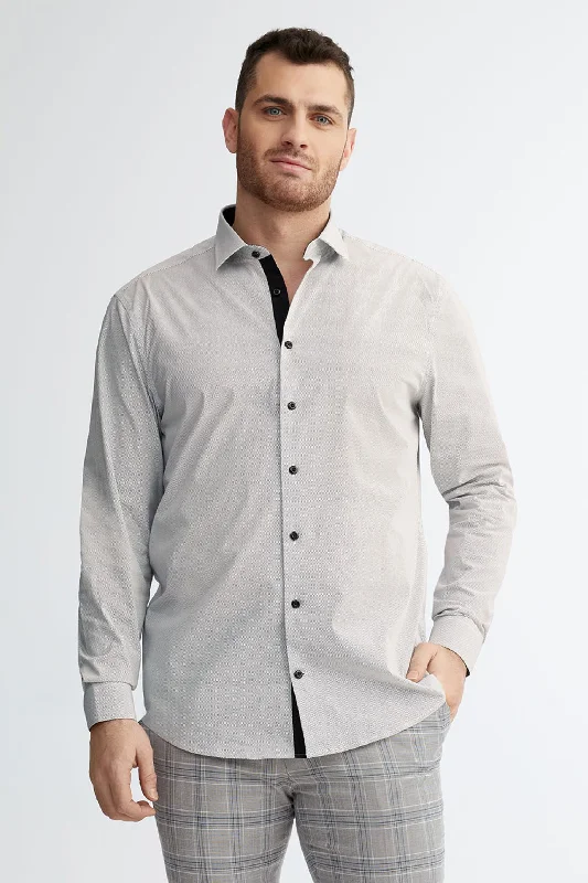 Men's Pocket T-Shirts for Added FunctionalityChemise habillée coupe ajustée en coton - Homme