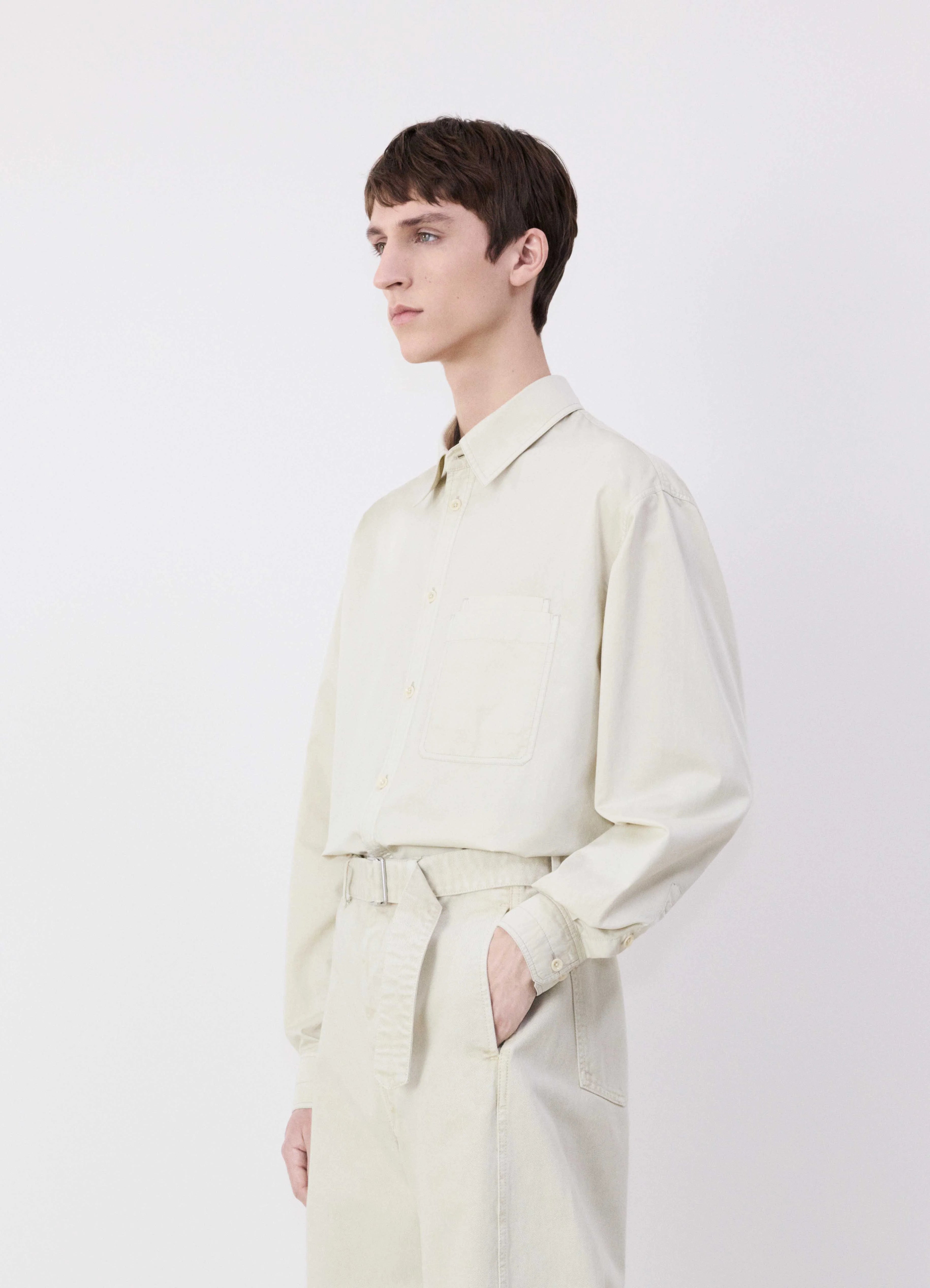 Men's Geometric Print Shirts for a Modern TwistRELAXED WORKWEAR SHIRT