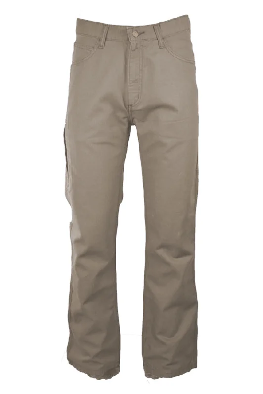 Men's Pants with Adjustable CuffsFR Canvas Jeans | 28-44 Waist | made with 9oz. Westex® UltraSoft® | Khaki