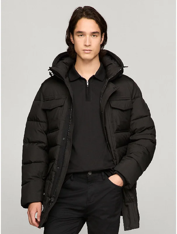 Men's Coats for Casual WearTommy Hilfiger Men's Hooded Recycled Down Parka